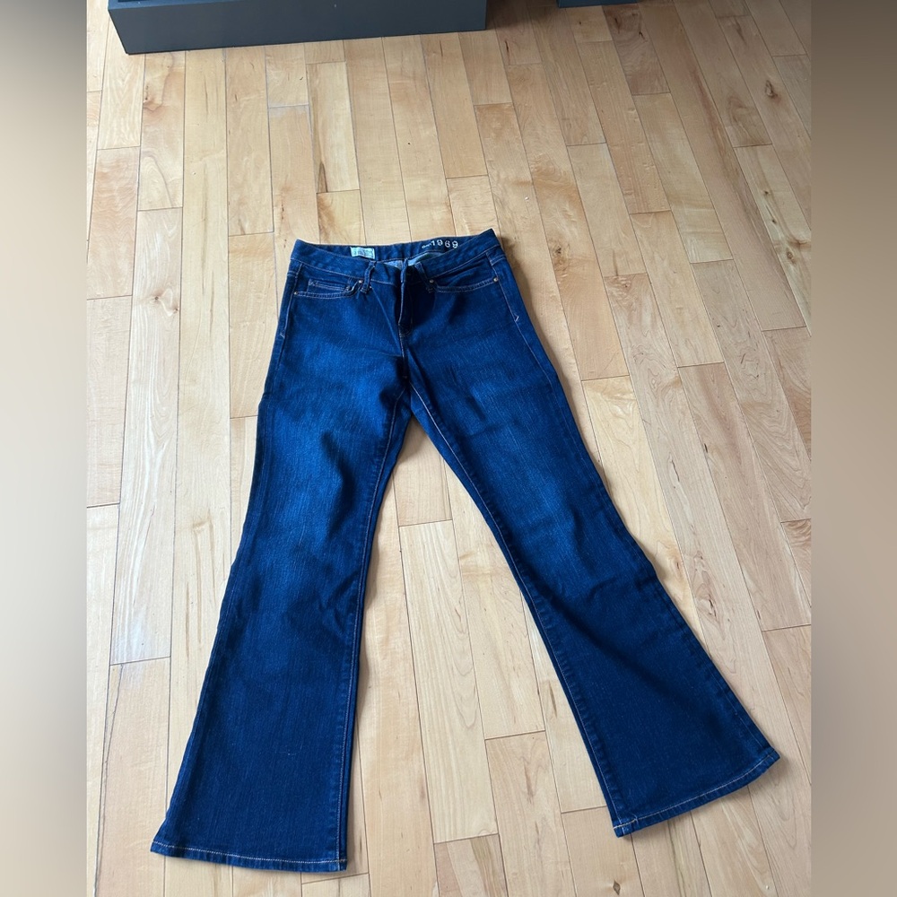 Classic Blue Flared Denim Pants